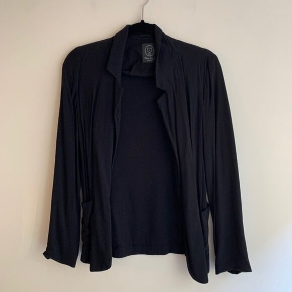 Aritzia Talula Kent Blazer Open Front Lightweight Black Relaxed fit Size 0 - Picture 2 of 12